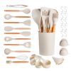 34 PCS Kitchen Cooking Utensils Set Silicone Spatula Spoon Tools Heat Resistant