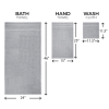 10-Piece Grey Cotton Towel Set – Soft, Absorbent & Durable with Popcorn Border, Bath, Hand & Washcloth Towels