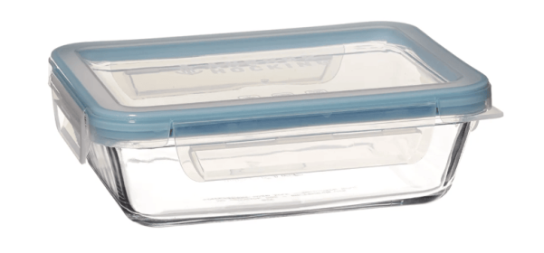 Anchor Hocking TrueLock Locking Lid Glass Food Storage Containers, 6 Cup Rectangular
