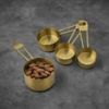 Thyme & Table 4-Piece Gold Stainless Steel Nesting Measuring Cup Set