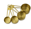 Thyme & Table 4-Piece Gold Stainless Steel Nesting Measuring Cup Set
