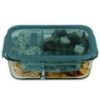 Snapware Meal Box 4-Cup Divided Glass Storage Container with Lid