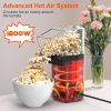 Popcorn Popper Maker Hot Air with Measure Cup And Butter Warmer 1200W Oil-Free Easy To Use 8Cups Mini Popcorn Maker Machine for Home