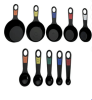 Farberware Professional 10 Piece Plastic Nesting Measuring Cup and Spoon Set, Black