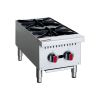 Commercial Gas Stove 2-Burner - 50,000 BTU Countertop Cooking Stove Range, Heavy-Duty Hot Plate, Stainless Steel Cooking Equipment for Restaurant