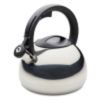 2.3 Quart Stainless Steel Egg-Shaped Whistling Tea Kettle, Induction Safe, Stainless Steel