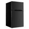 Mini Fridge with Freezer, 3.2 Cu.Ft, Two Door Compact Refrigerator, Adjustable Temperature, Shelf, Energy Efficient Small Fridge, Reversible Door
