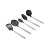 Kitchen and Cooking Utensil Set Spoon Spatula Ladle Pasta Spoon and Skimmer Assorted Colors