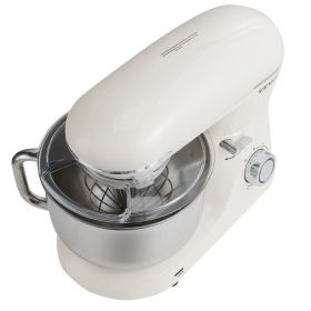 Stand Mixer, 6 QT Dough Mixer, 660W 6 + P Speeds Tilt-head Food Mixer with Stainless Steel Bowl, Dough Hook, Wire Whip, Flat Beater, Scraper