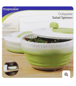 Progressive Salad Spinner, Collapsible, 3 Quart