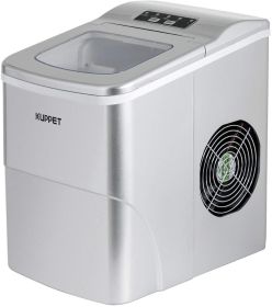 Ice Maker Machine for Countertop, Portable Automatic Ice Maker with LCD Display, 9 Ice Cubes Ready in 6min, 26 lbs/day - for Parties/Home/Office/Bar