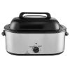 Electric Roaster Oven, 24 QT Turkey Roaster Oven with Self-Basting Lid, 1450W Roaster Oven with Defrost & Warm Function, Adjustable Temp