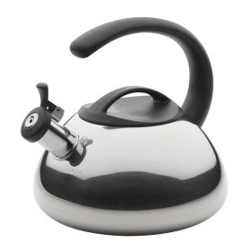 Stainless Steel Whistling Tea Kettle, 2.3 Quart, Silver