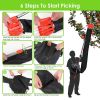 13.43FT High Reach Fruit Picker Pole with Harvest Bag Heavy Duty Fruit Picking Tool with Basket Funnels Collection Bag for Mango Avocado Lemon Apples