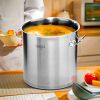 SOGA Stock Pot 25L Top Grade Thick Stainless Steel Stockpot 18/10
