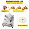 VEVOR Pizza Dough Roller Sheeter, Max 12" Automatic Commercial Dough Roller Sheeter, 370W Electric Pizza Dough Roller Stainless Steel