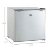 Mini Freezer Countertop, 1.1 Cu.Ft Compact Upright Freezer with Removable Shelves, Reversible Door for Home, Dorm, Apartment and Office, Gray
