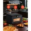 Pizza Oven, 8 Presets Electric Pizza Ovens Air Fry Combo, 12-Inch Indoor Pizza Maker Smart Knob Control , 750 Fahrenheit Max Temp