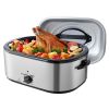 Electric Roaster Oven, 24 QT Turkey Roaster Oven with Self-Basting Lid, 1450W Roaster Oven with Defrost & Warm Function, Adjustable Temp