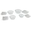 Better Homes & Gardens Round Glass Food Storage Container with Tritan Lid. Set of 4, 8 Pieces