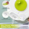 Salad Spinner Fruit Vegetable Washer Lettuce Drainer Hand Cranking Vegetable Dryer with Lid for Home Kitchen Fruit Vegetable Washing