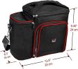 Meal Prep Lunch Box 3 piece set Insulated Lunch Box For Women Men 3 Bento Style Containers Inside Large Black Lunch Bag BPA Free Microwave Dishwasher