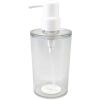 (3 pack) Clear Plastic Liquid Soap Pump Dispenser, 12oz Capacity