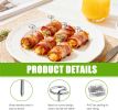 60 Pcs Reusable Stainless Steel Skewers,Round BBQ Skewer 1.75 Inch,Air Fryer Skewers