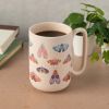 Stoneware Soft Touch Butterfly Mug, 22 fl oz