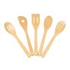 5-Piece Bamboo Kitchen Utensil Set – Cooking Spoons & Tools