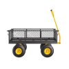 900 Lbs Heavy Duty Steel Garden Cart, Garden Wagon Cart on Wheels