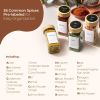 Spice Jars with Label 4 oz 24Pcs, Glass Spice Jars with 6 Extra Shaker Inserts and 93 Labels, Seasoning Set with Bamboo Lids and Metal Funnel