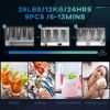 Portable Ice Maker, Self Cleaning Ice Machine with 9 Ice Cubes Ready in 6 Mins, 26lbs/24Hrs, 2 Sizes of Bullet Ice