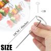 Metal Standing Kebab Skewers,Stainless Steel Skewers Air Fryer Skewers,Reusable BBQ Accessories Vertical Skewer Sticks for Fruit Meat BBQ Kabob