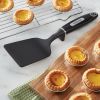 (2 pack) Professional Short Kitchen Nylon Spatula/Turner with Black Plastic Handle