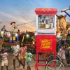 Kaitu Popcorn Machine with Cart – 6oz Popper with Stainless-steel Kettle, Heated Warming Deck, and Old Maids Drawer,Red