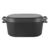 Enameled Cast Iron Dutch Oven, 3.5 Quart Pot with Lid and Dual Handles, Heavy-Duty Durable Cookware Pan, Oven Induction Compatible up to 500Fahrenheit