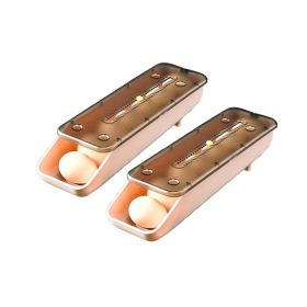 2Pcs/Set Automatic Eggs Storage Box Refrigerator Egg Dispenser (Type: Style C, Color: As pic show)