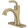 Single Handle Bathroom Faucet For One Hole with 3 Holes Deck Plate and Metal Drain In Matte Black
