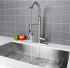 Kitchen Faucet with Pull Down Sprayer,Single Handle Kitchen Faucet Single Hole Kitchen Sink Faucet