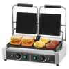 Commercial Panini Grill, 3600W Electric Sandwich Panini Maker, Stainless Steel Double Sandwich Press