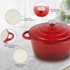 Enamel Dutch POTS can withstand high temperatures and meet many cooking needs, such as cooking, baking and stewing