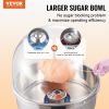 VEVOR Electric Cotton Candy Machine, 1000W Candy Floss Maker, Commercial Cotton Candy Machine with Cover, Stainless Steel Bowl, and Sugar Scoop