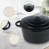 Enamel Dutch POTS can withstand high temperatures and meet many cooking needs, such as cooking, baking and stewing