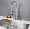 Kitchen Faucet with Pull Down Sprayer,Single Handle Kitchen Faucet Single Hole Kitchen Sink Faucet