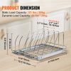 VEVOR Pan and Pot Rack, Expandable Pull Out Under Cabinet Organizer, Cookie Sheet Baking Pans tray Organization, Adjustable Wire Dividers