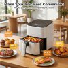 3.17 QT Digital Air Fryer, a small air fryer with a PP touch panel, with a maximum temperature of 400 degrees Fahrenheit.